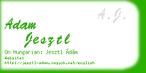 adam jesztl business card